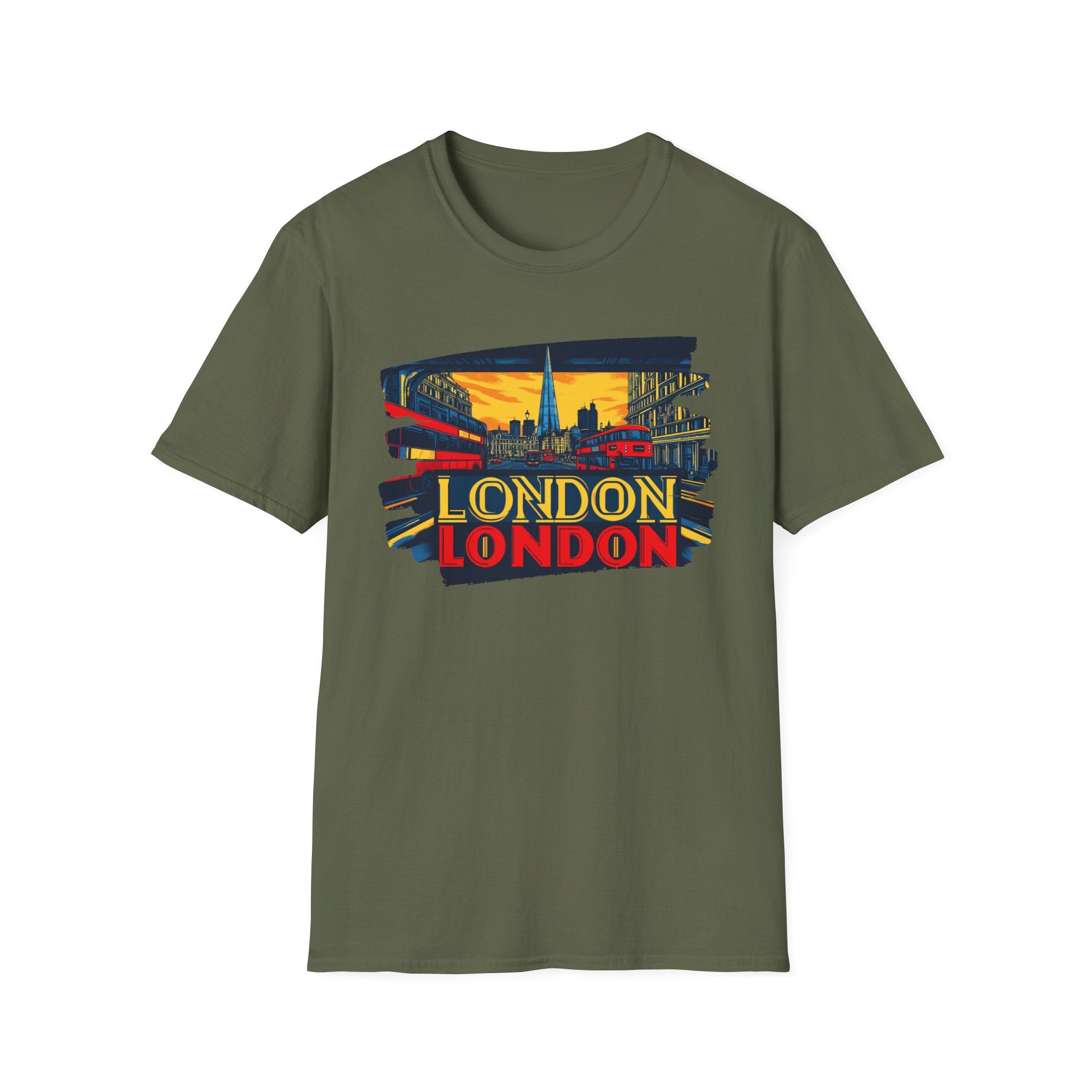 London Skyline Graphic T-Shirt | Retro Cityscape London Tee