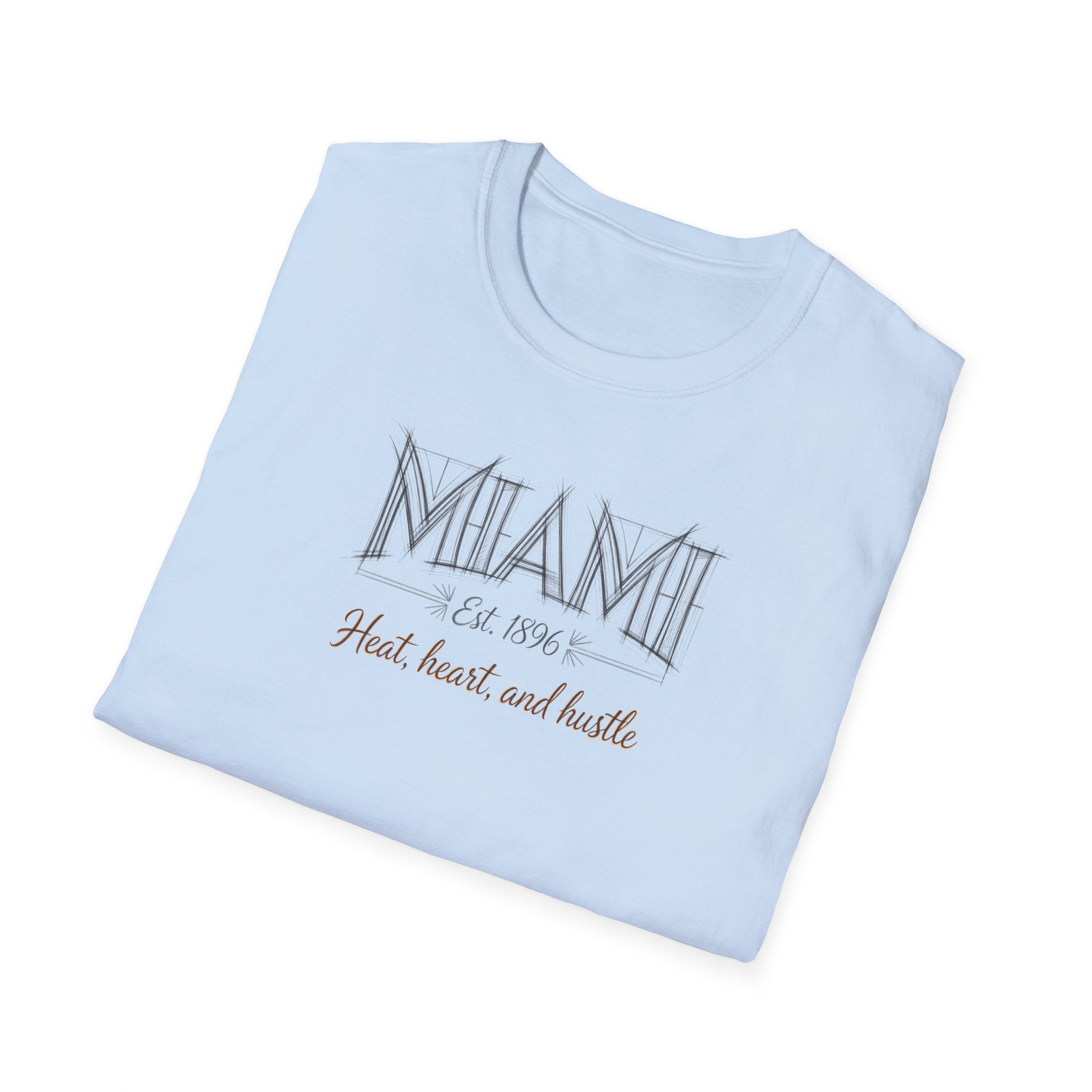 Miami FL 305 Vintage Retro T-Shirt — Heart, Hustle and Hustle City Tee