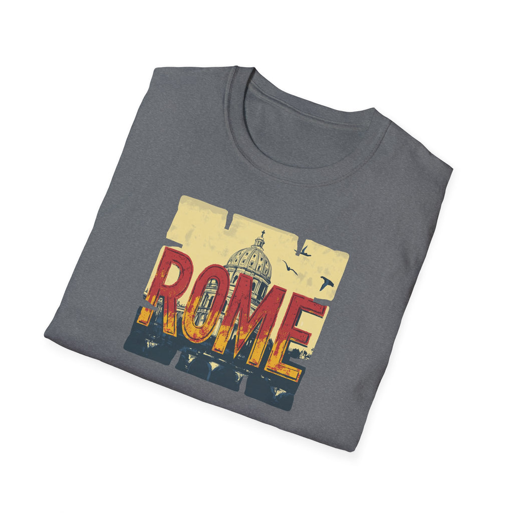 Rome Vintage Skyline T-Shirt | Italian Capitol Landmark Tee