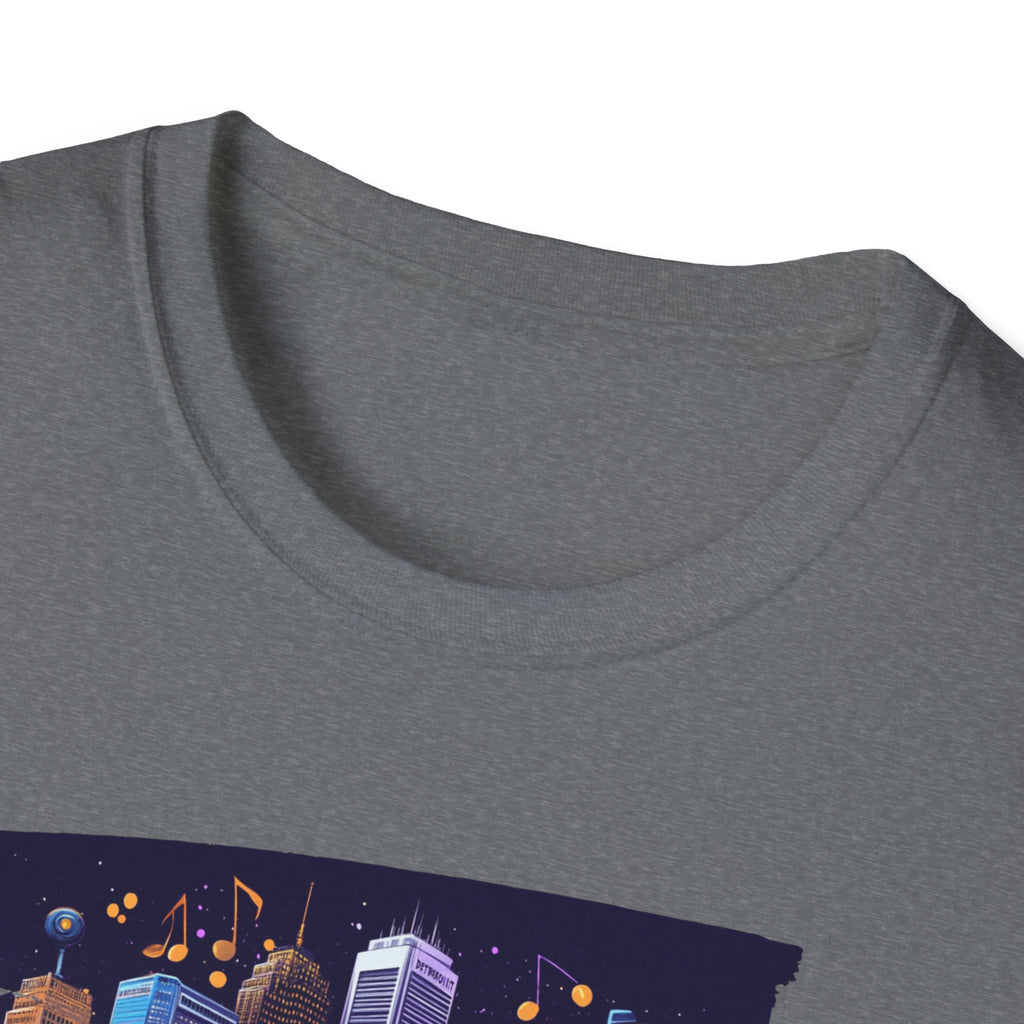 Detroit Skyline Graphic T-Shirt | City Nightscape Tee