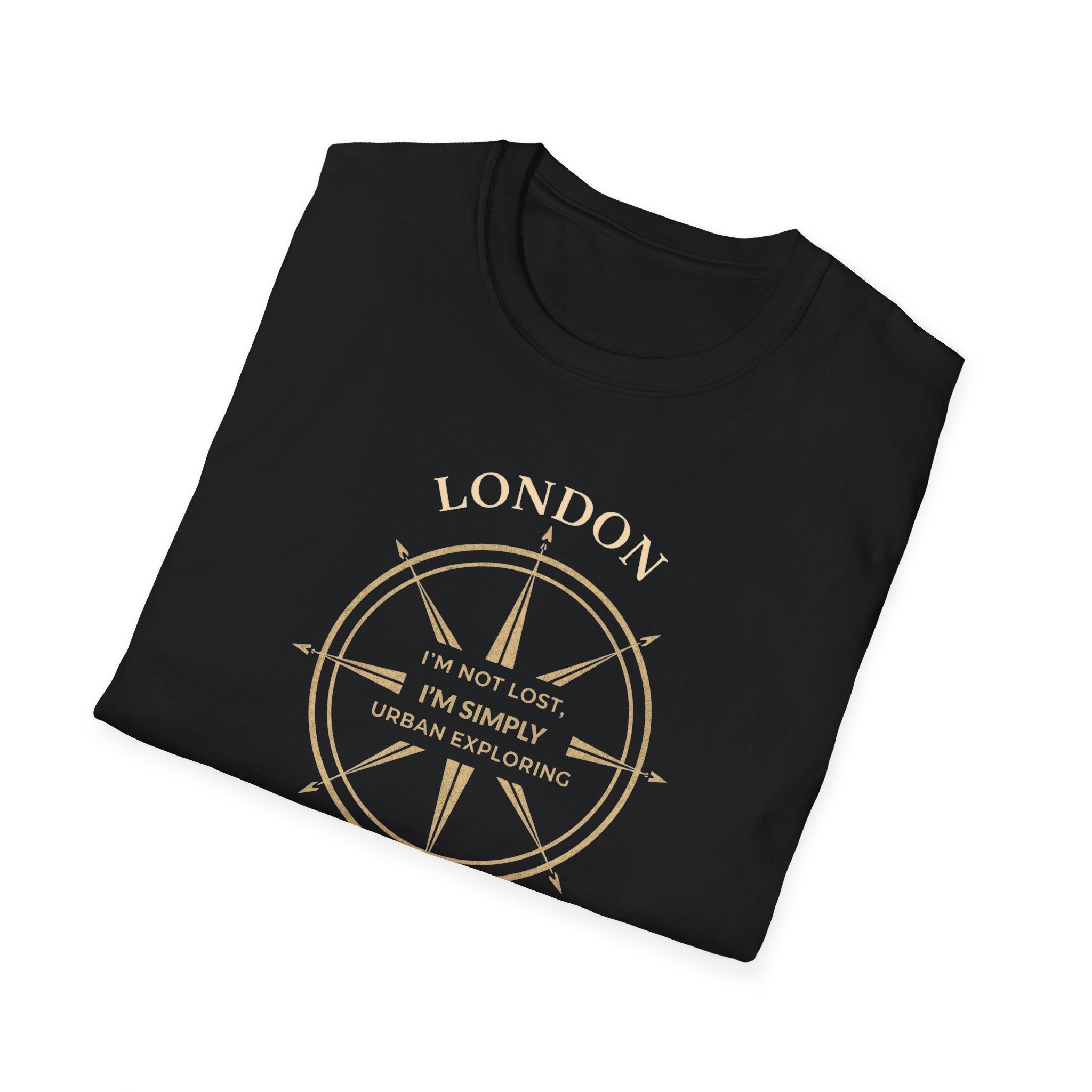 London Compass T-Shirt — "I’m Not Lost, I’m Simply Urban Exploring"