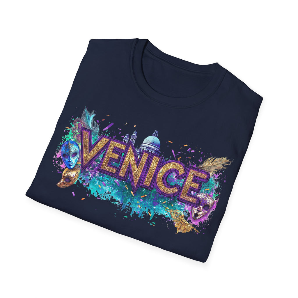 Venice Watercolor Splash T-Shirt | Venice Italy Travel Souvenir