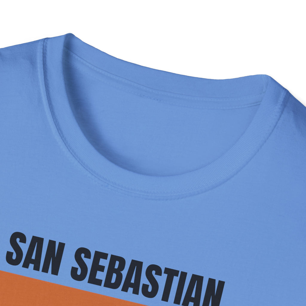 San Sebastian Retro Stripes T-Shirt | Vintage Sunset City Tee