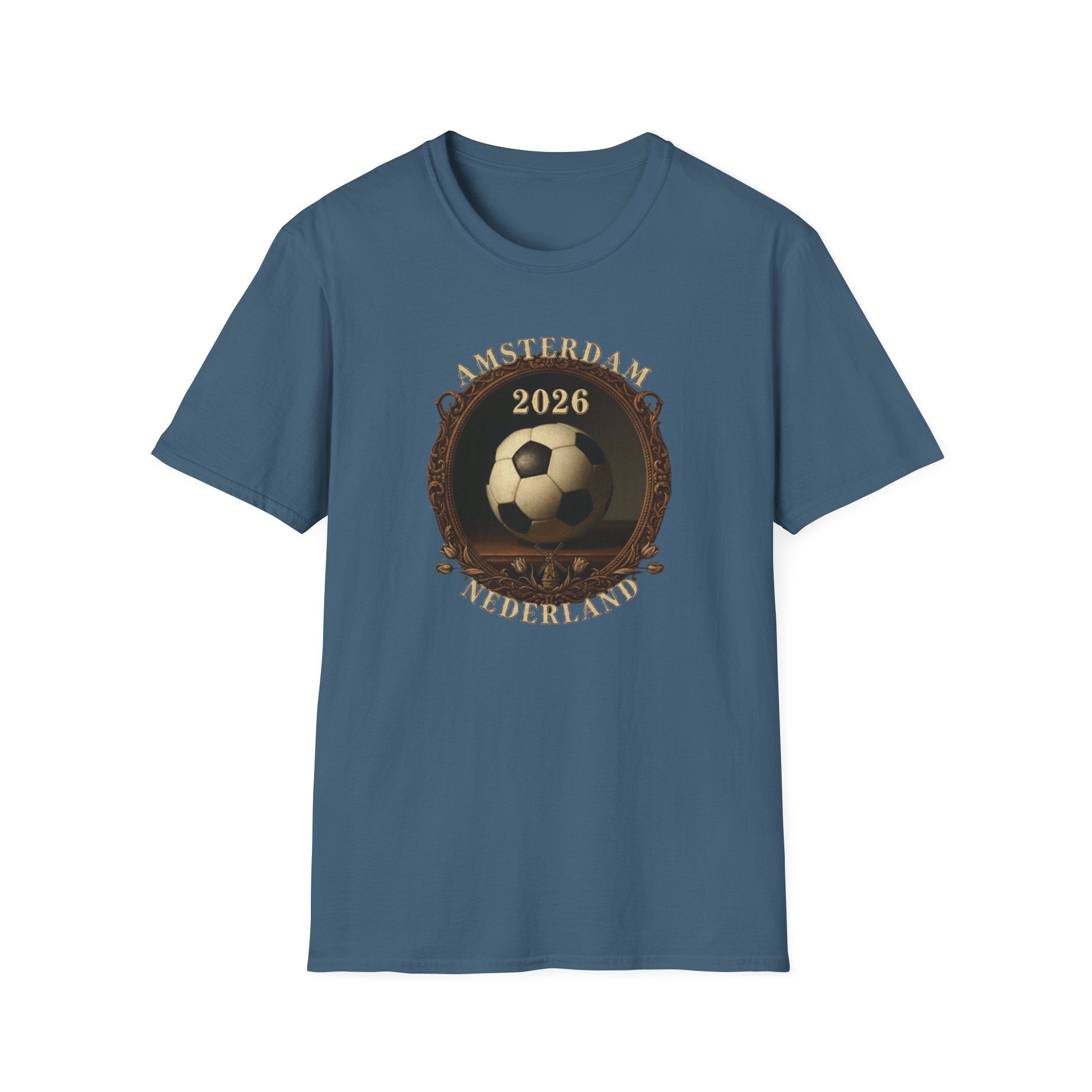 Amsterdam Netherlands 2026 Soccer T-Shirt — Vintage Football Design