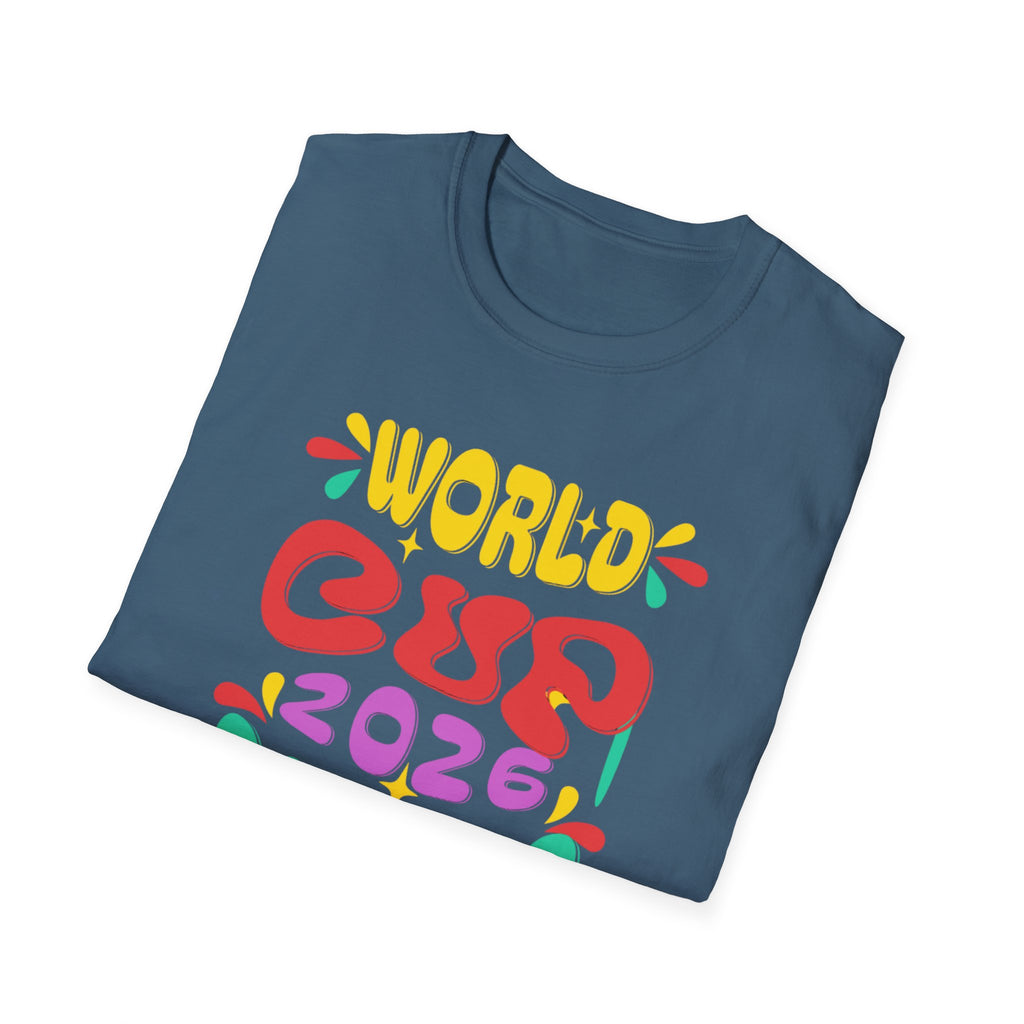 World Cup 2026 Dallas T-Shirt — Colorful Retro Soccer Fan Tee