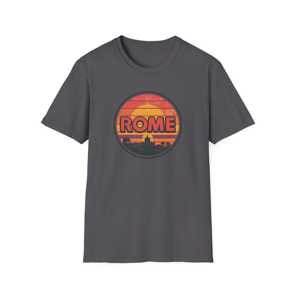 Rome Vintage Sunset T-Shirt — Retro Italian Travel Tee