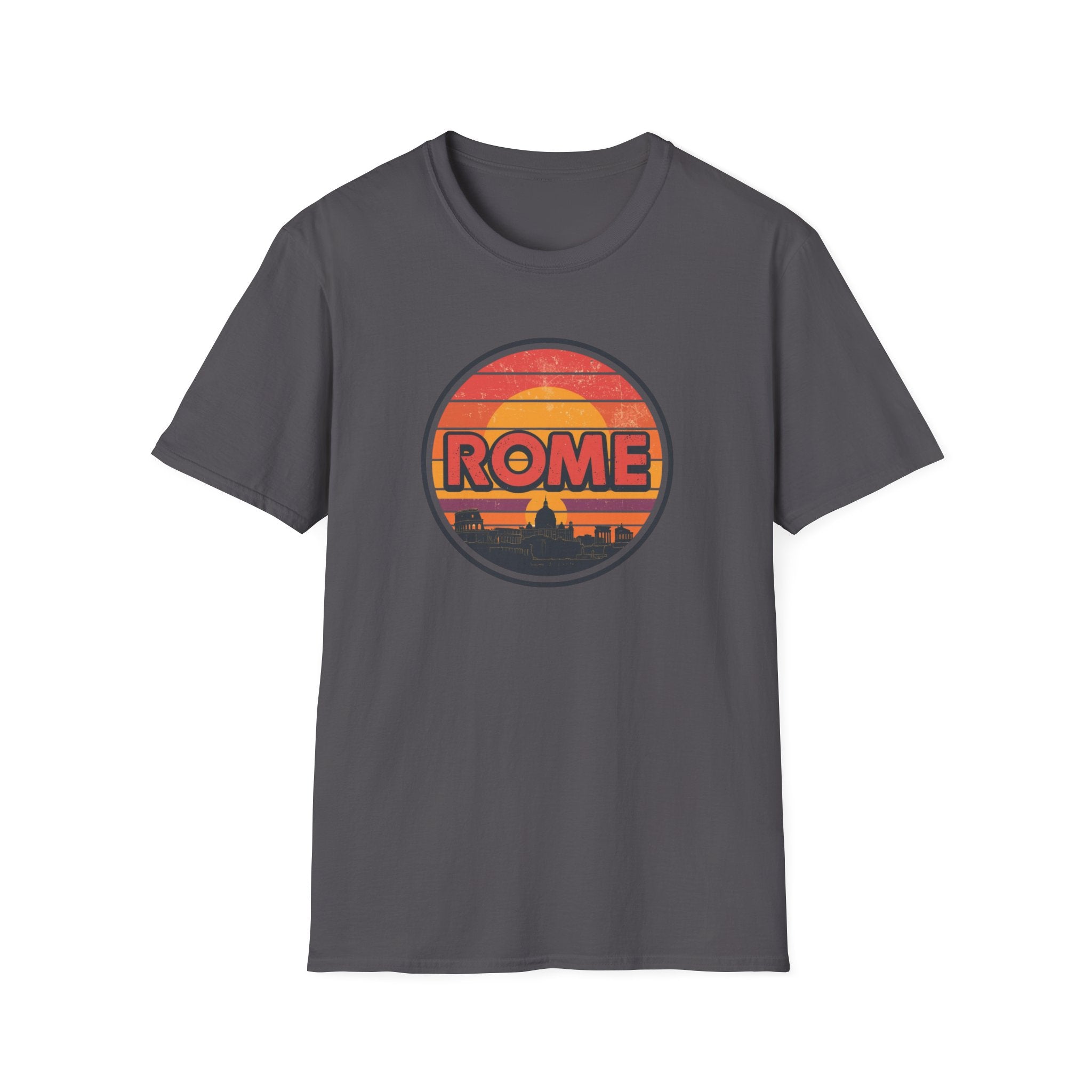 Rome Vintage Sunset T-Shirt — Retro Italian Travel Tee