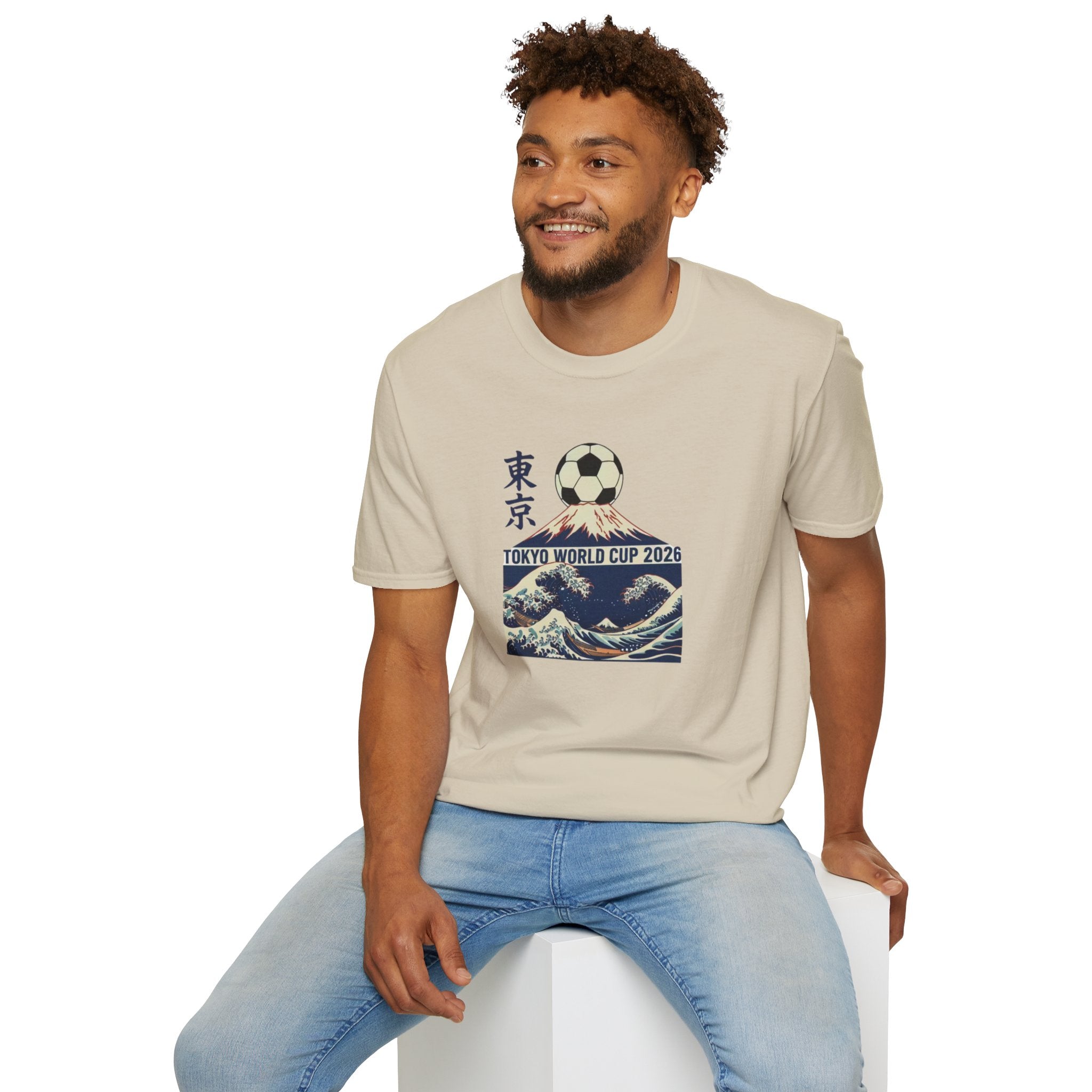 Tokyo World Cup 2026 Soccer T‑Shirt — Great Wave Football Design