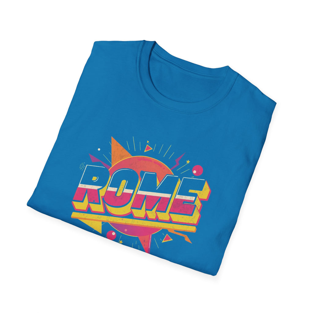 Rome Vintage Retro Graphic T‑Shirt — 80s Pop Art Travel Tee