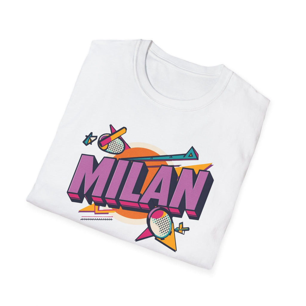 Milan Retro Graphic T-Shirt — 80s Pop Art City Design