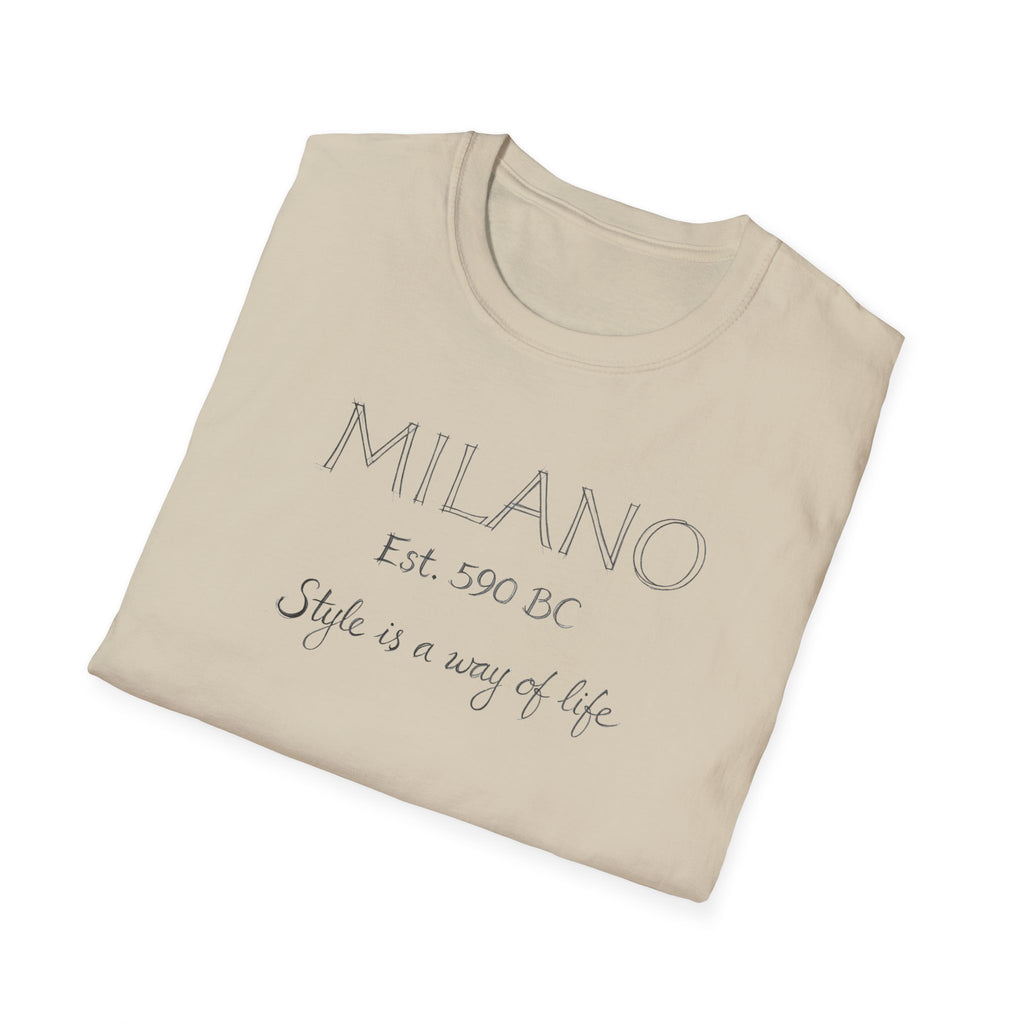 Milano Est. 1400 BC "Style Is a Way of Life" T-Shirt