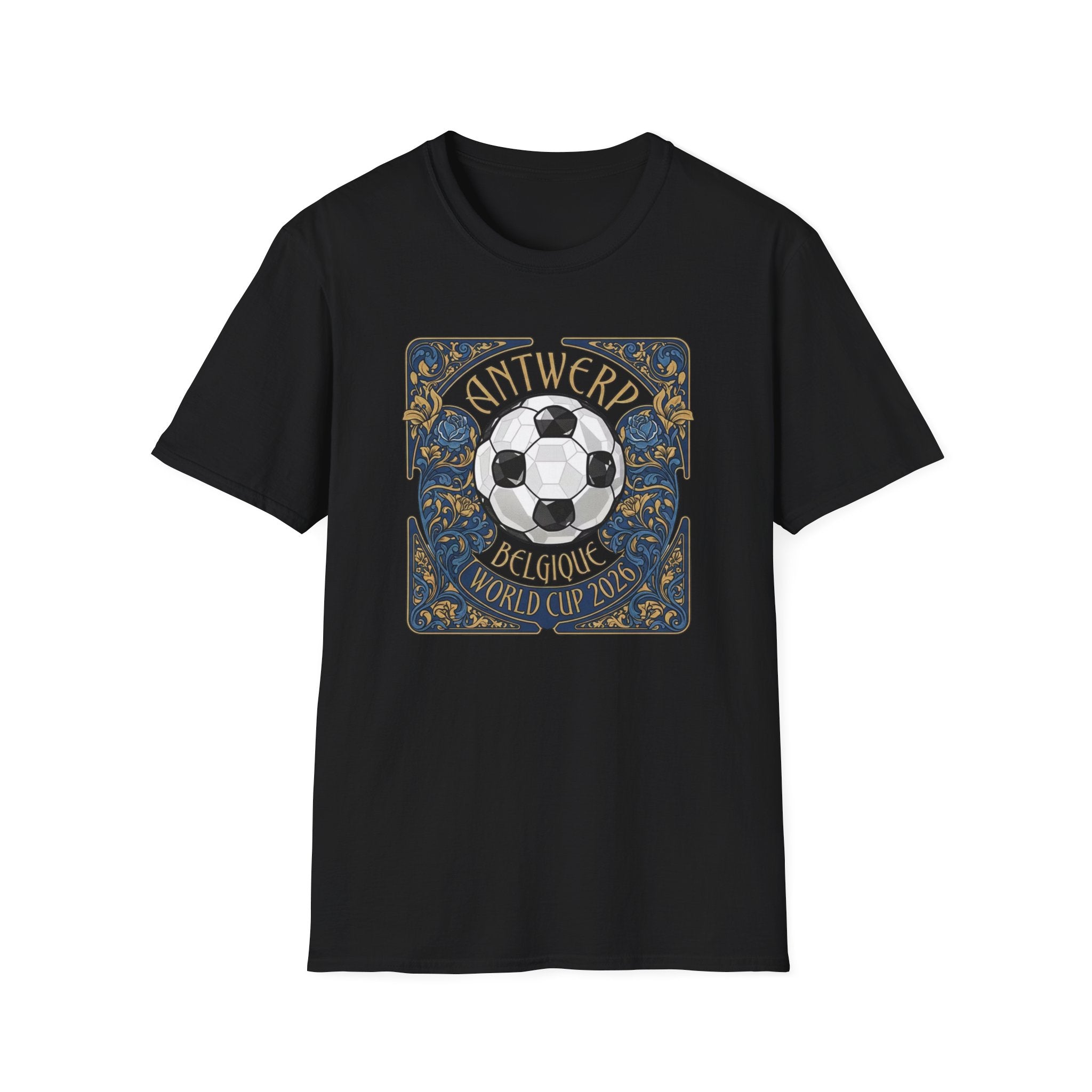 Antwerp Belgique Soccer Vintage Art Tee — World Cup 2022 Football Shirt
