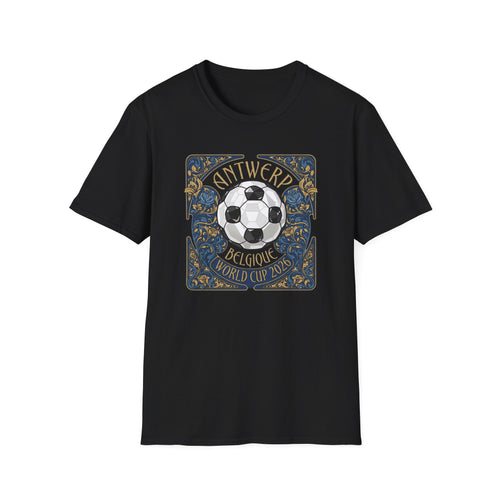 Antwerp Belgique Soccer Vintage Art Tee — World Cup 2022 Football Shirt