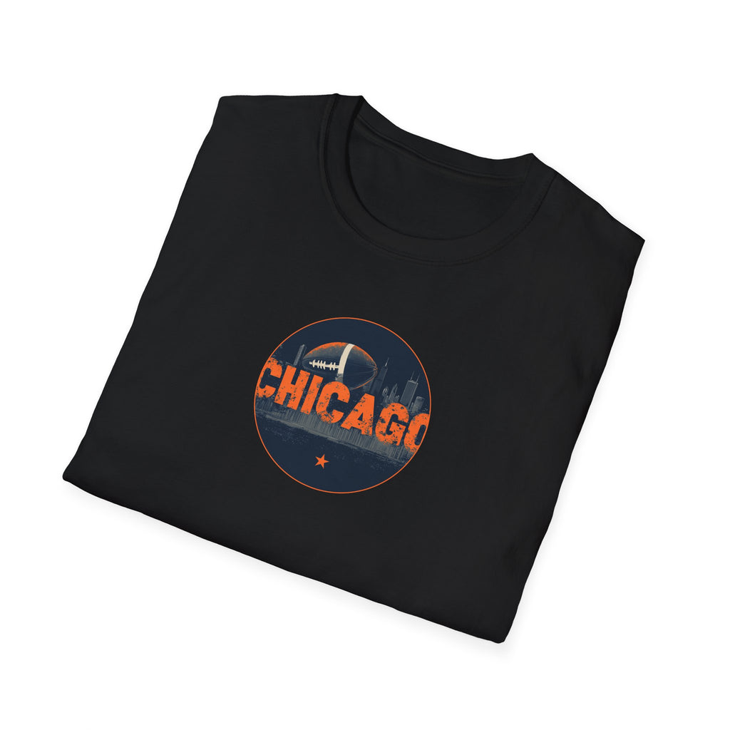Chicago Skyline Circle t-shirt | Cityscape Retro Chicago Tee