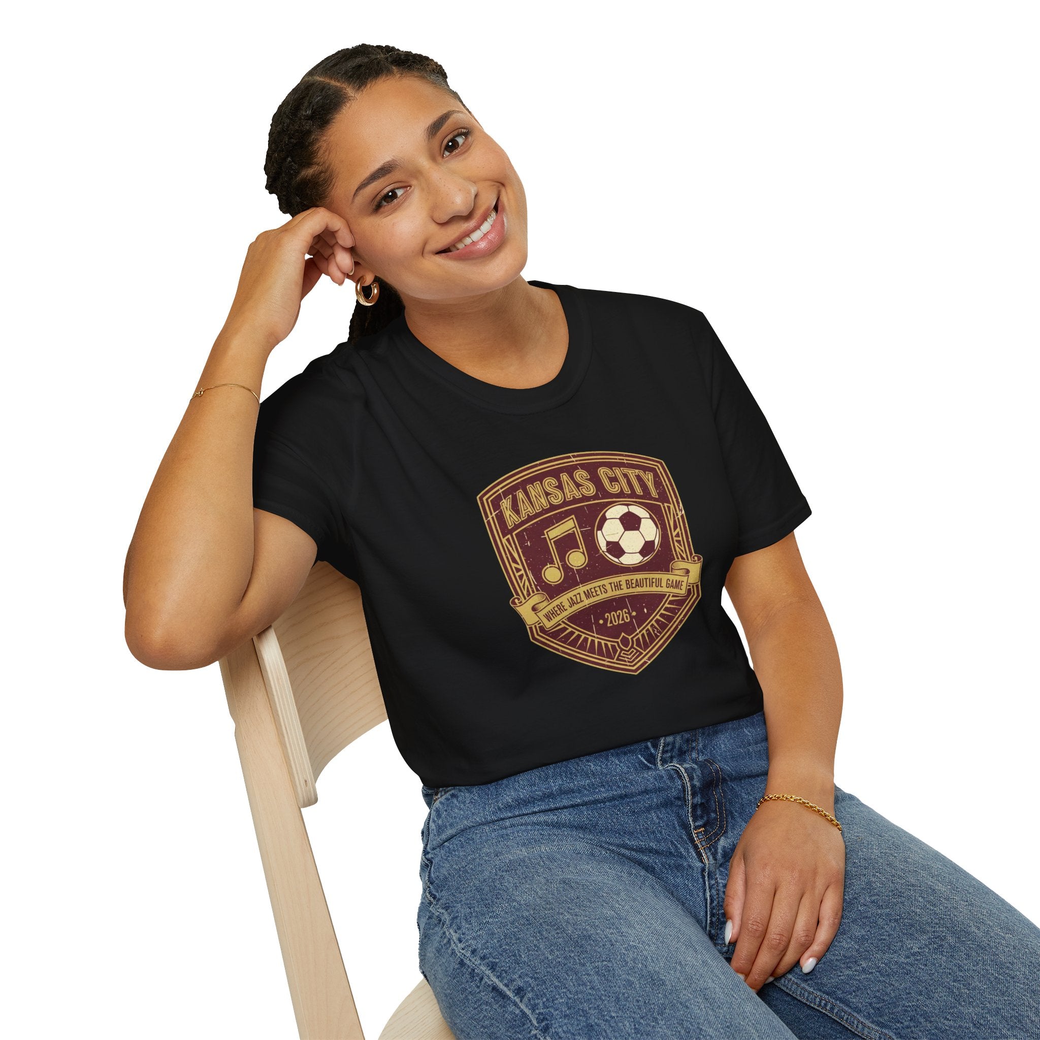 Kansas City Music & Soccer Crest T-Shirt