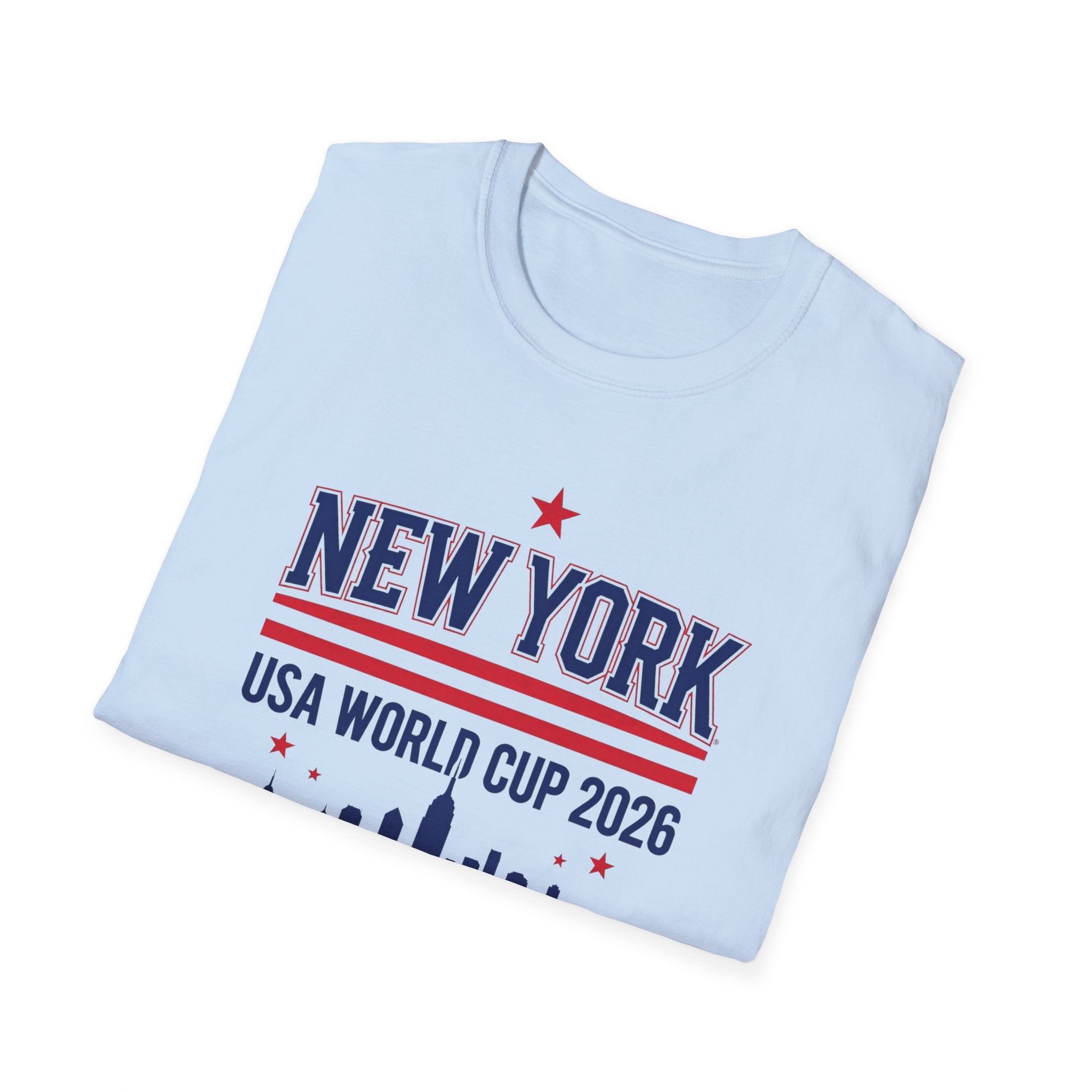 New York USA World Cup 2026 T-Shirt — Skyline Soccer Fan Tee