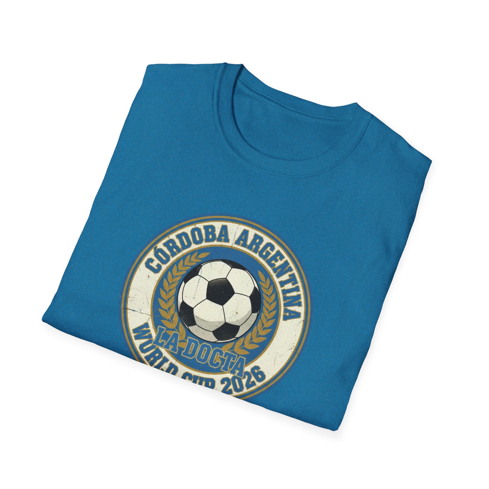 Argentina World Cup 2026 Soccer T-Shirt — Córdoba Retro Football Crest