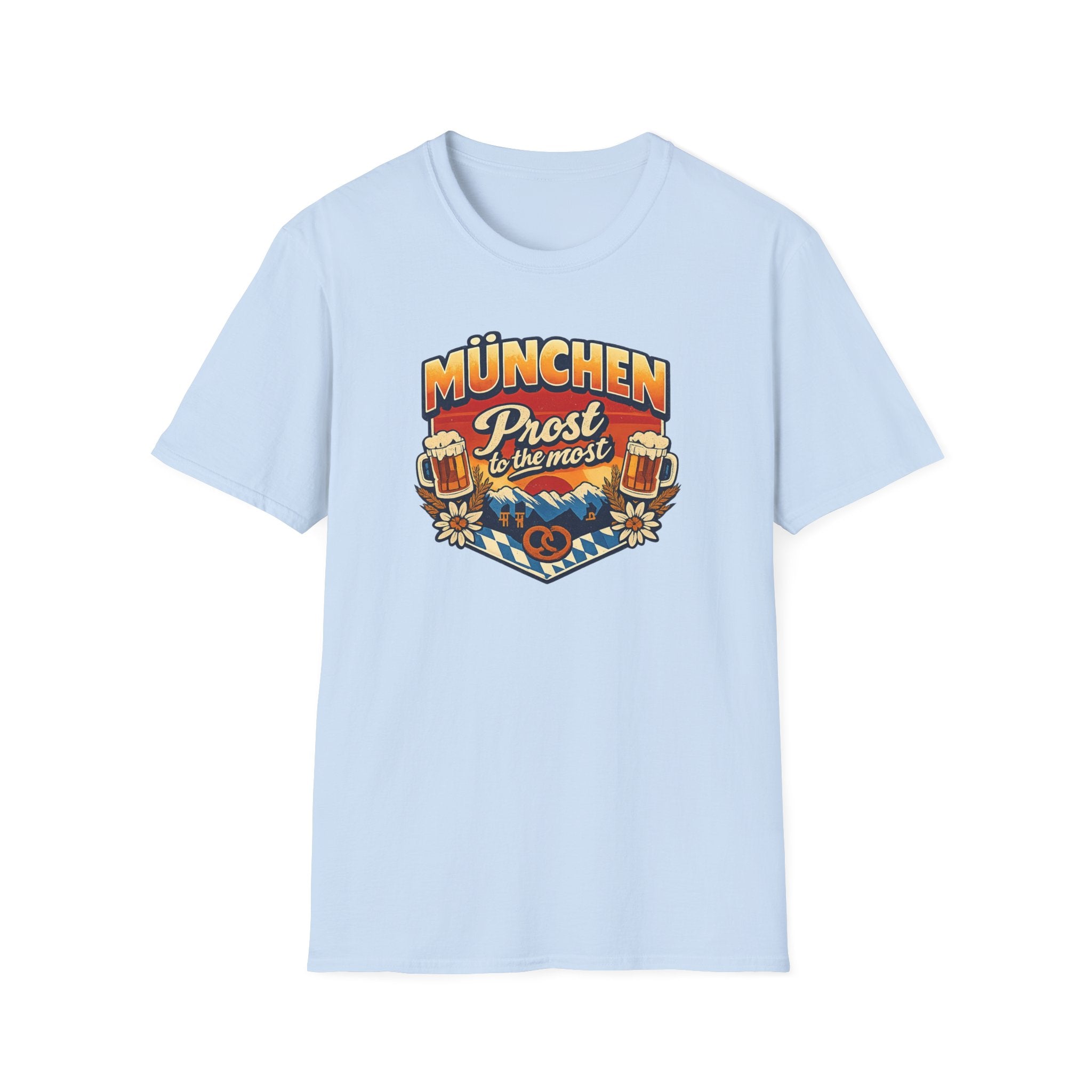 München Prost T-Shirt – Oktoberfest Beer & Pretzel Graphic Tee