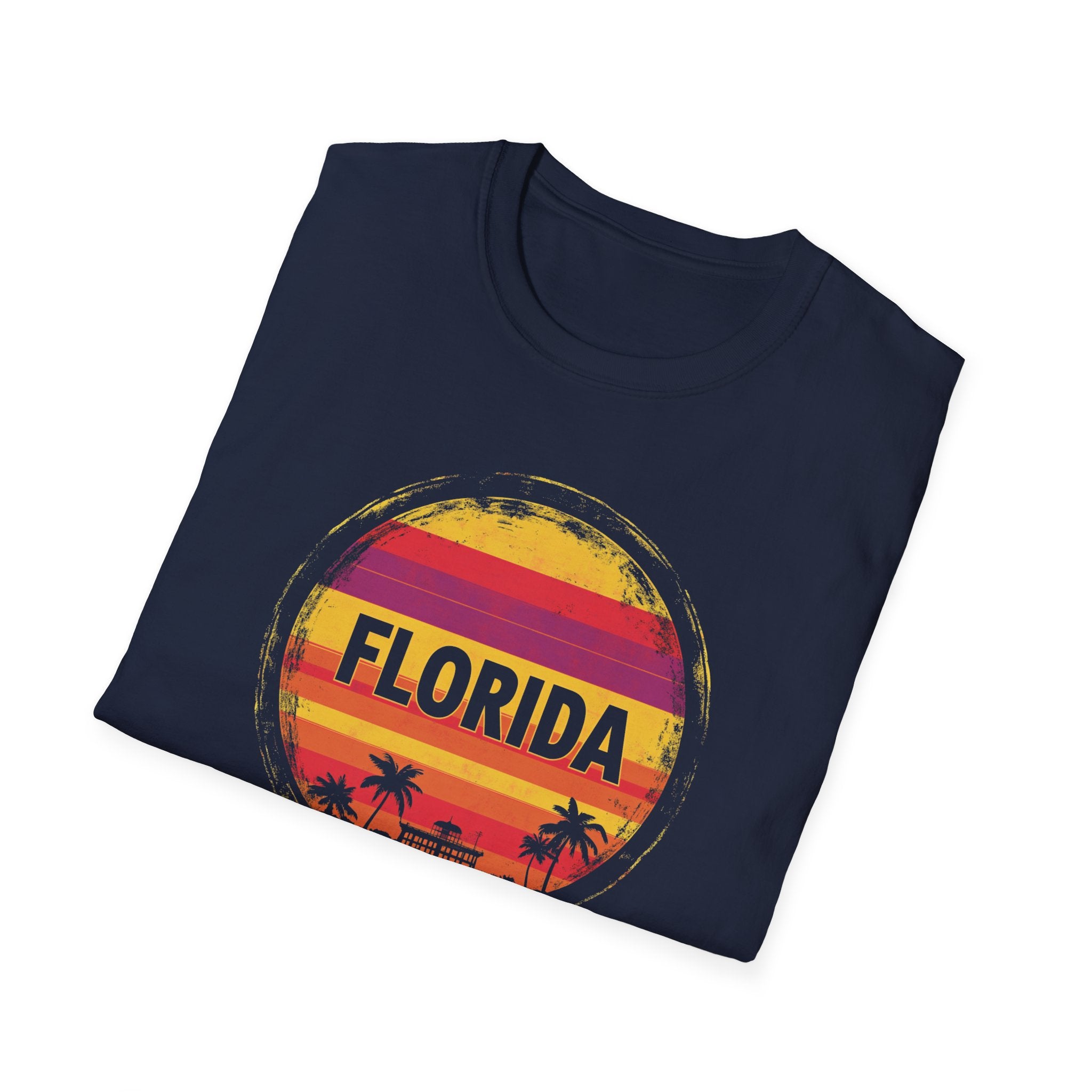 Florida Sunset T-Shirt — Retro Palm Beach Vacation Tee