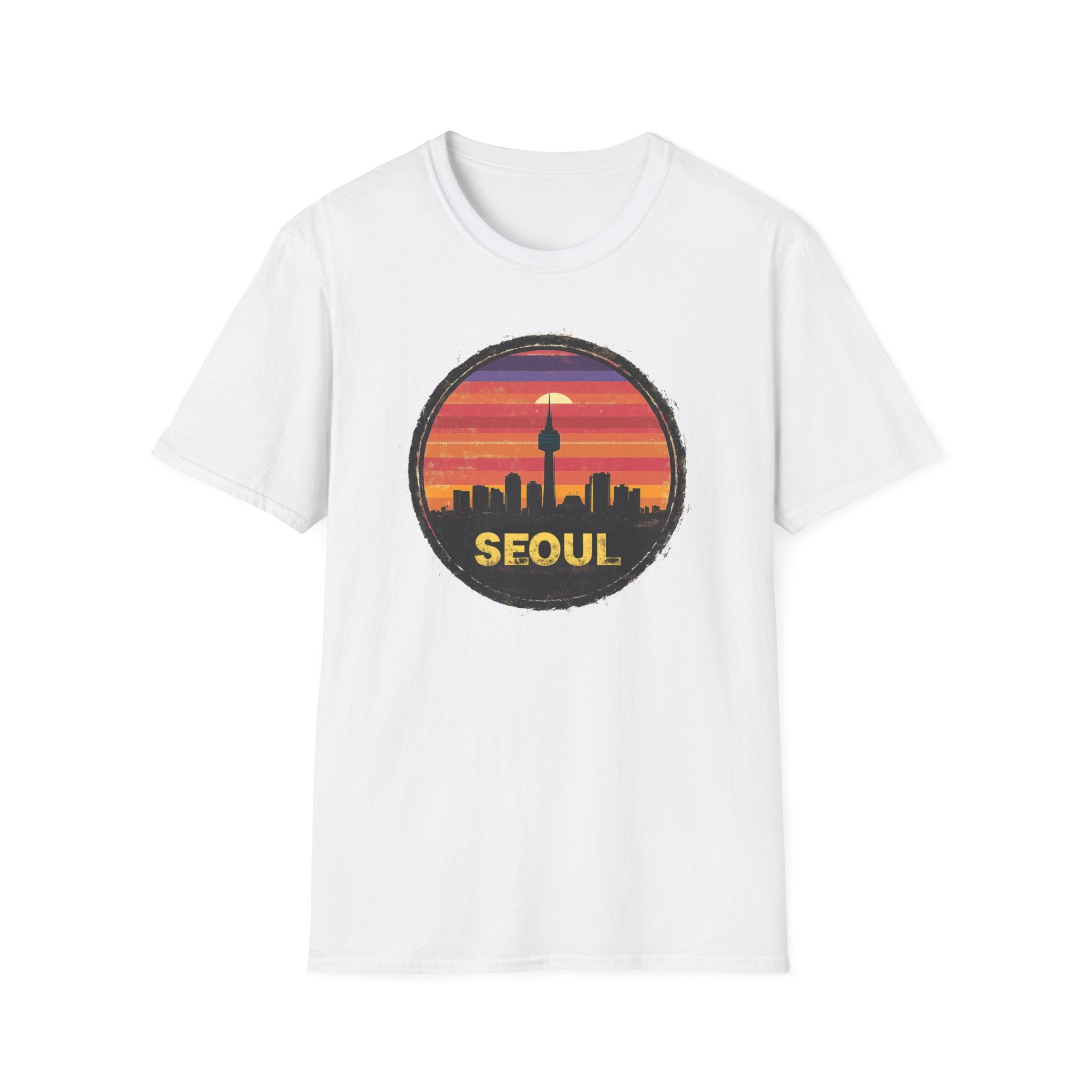 Seoul Sunset Skyline T-Shirt
