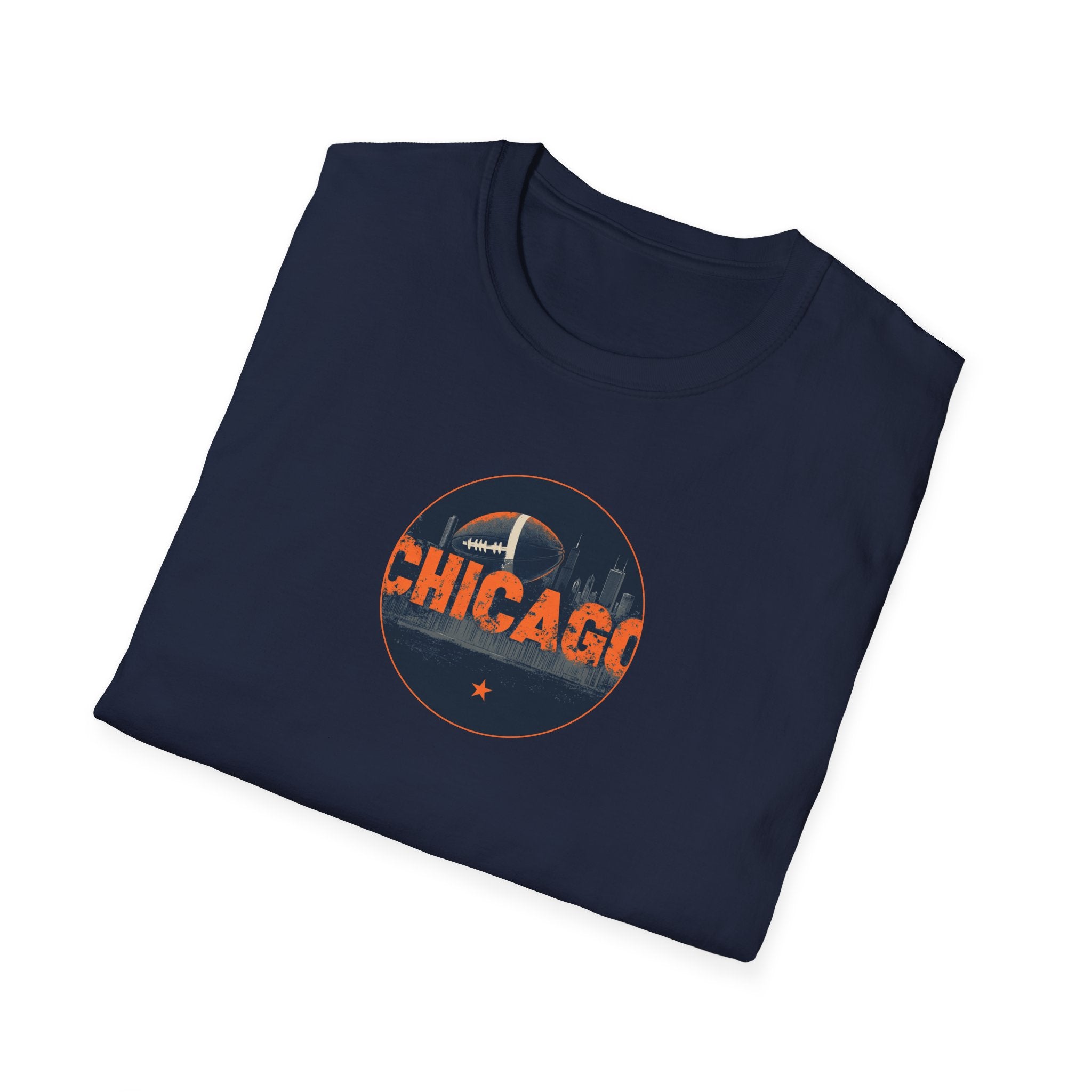 Chicago Skyline Circle t-shirt | Cityscape Retro Chicago Tee