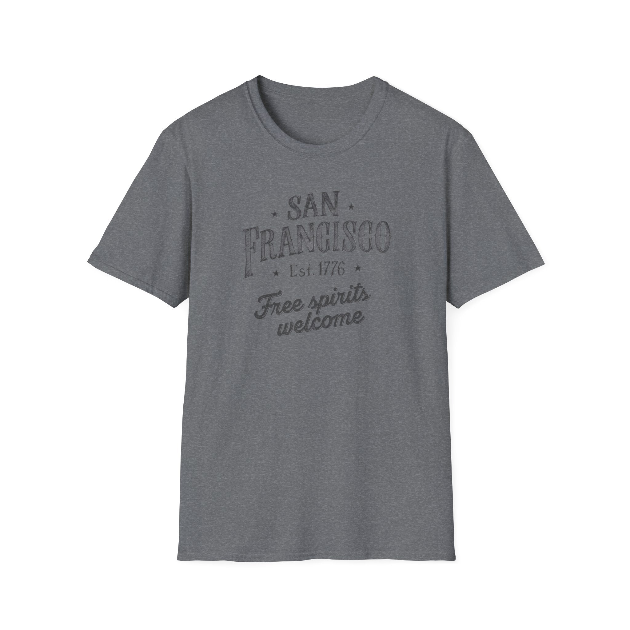 San Francisco T-Shirt – "Free Spirits Welcome" Vintage City Tee