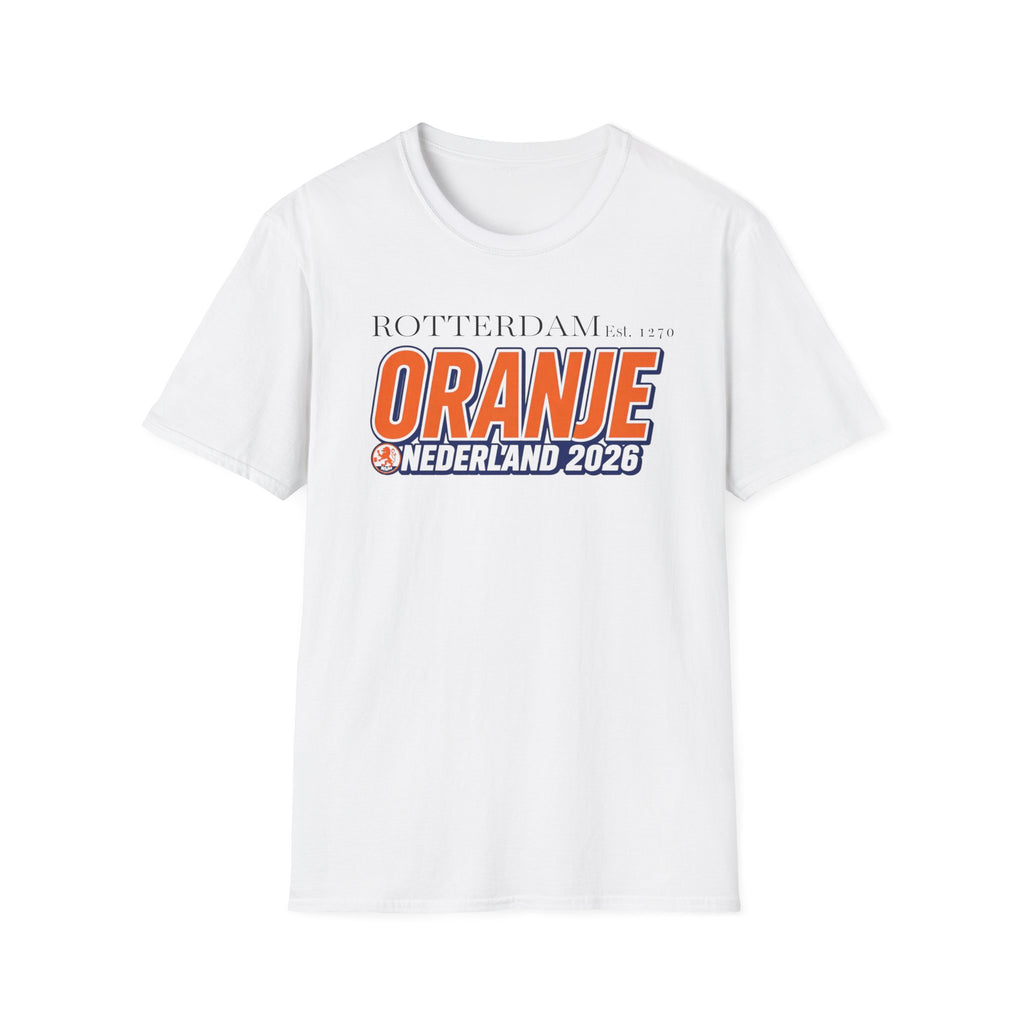 Oranje Nederland 2026 T-Shirt — Rotterdam Football Fan Tee