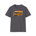Valencia postcard skyline T-Shirt | Retro cityscape, orange sunset