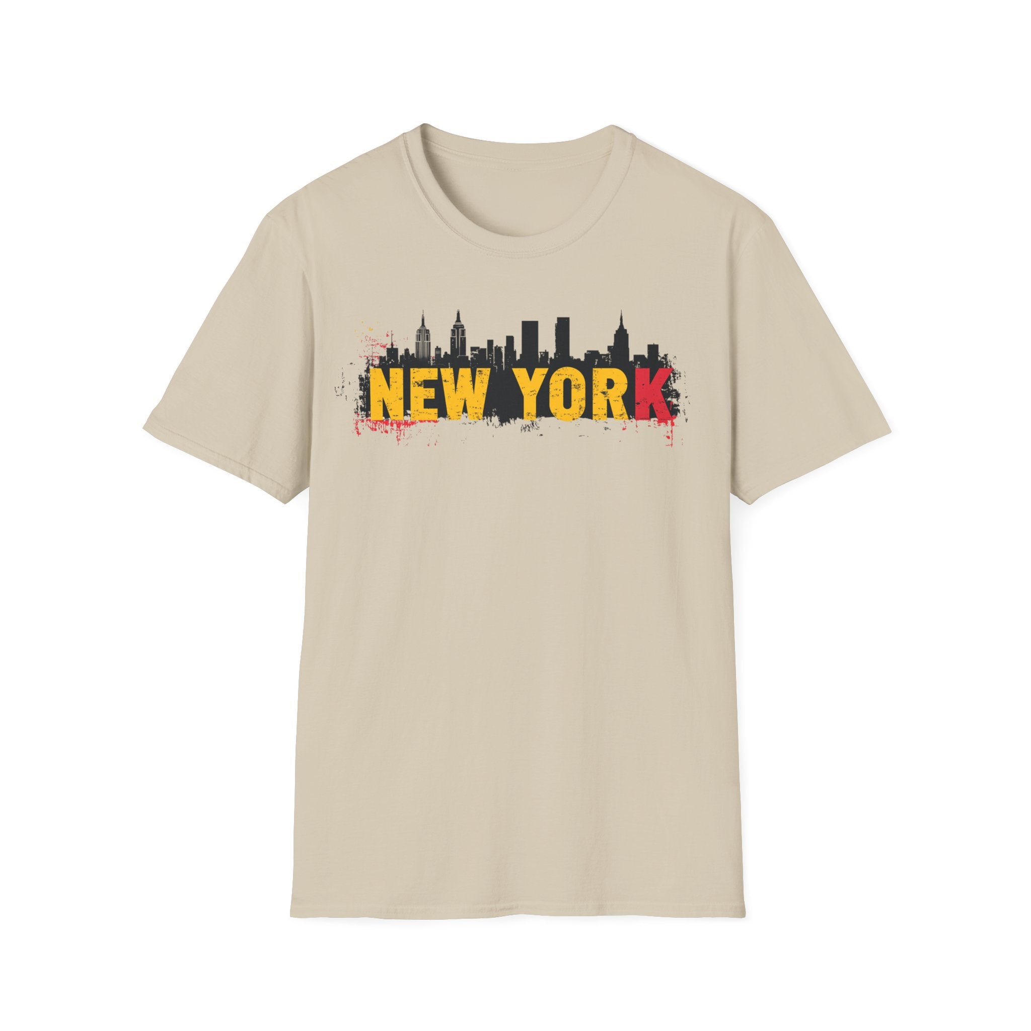 New York skyline graffiti T-Shirt | NYC skyline urban street art