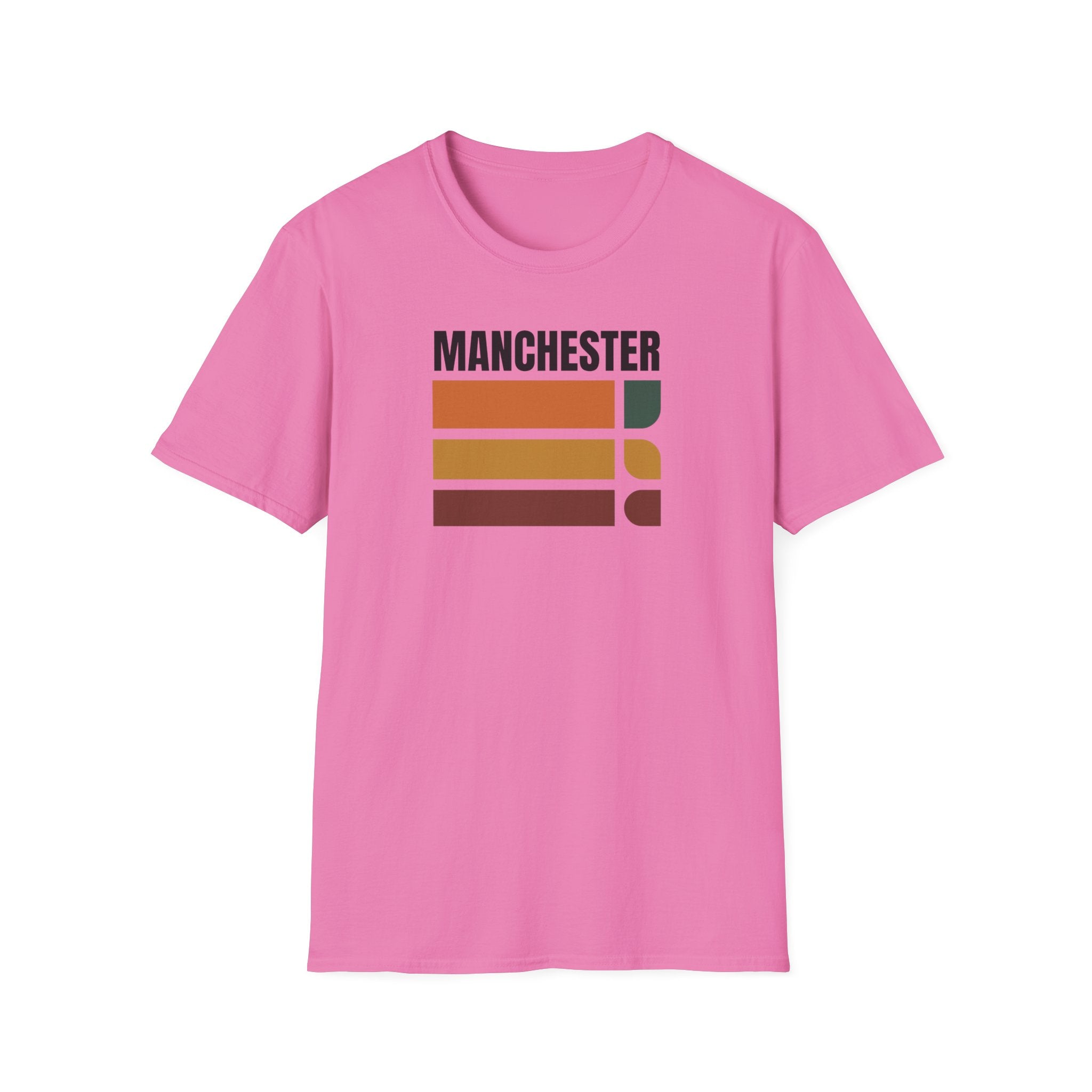 Manchester Retro Stripes T-Shirt | Vintage City Graphic