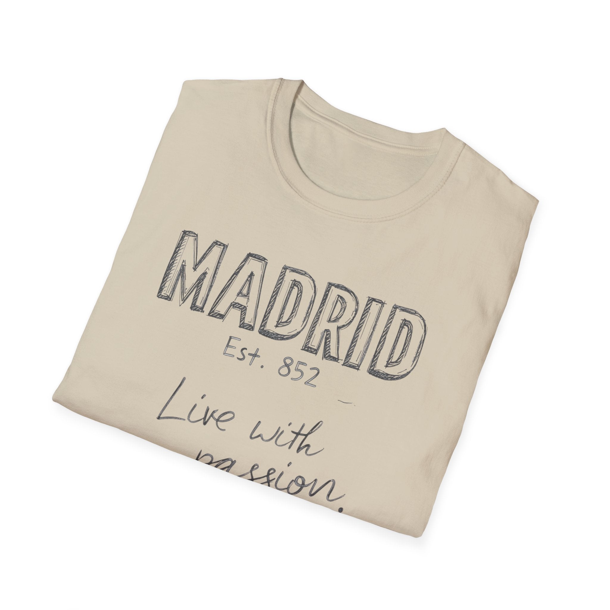 Madrid “Live with Passion” Graphic T‑Shirt