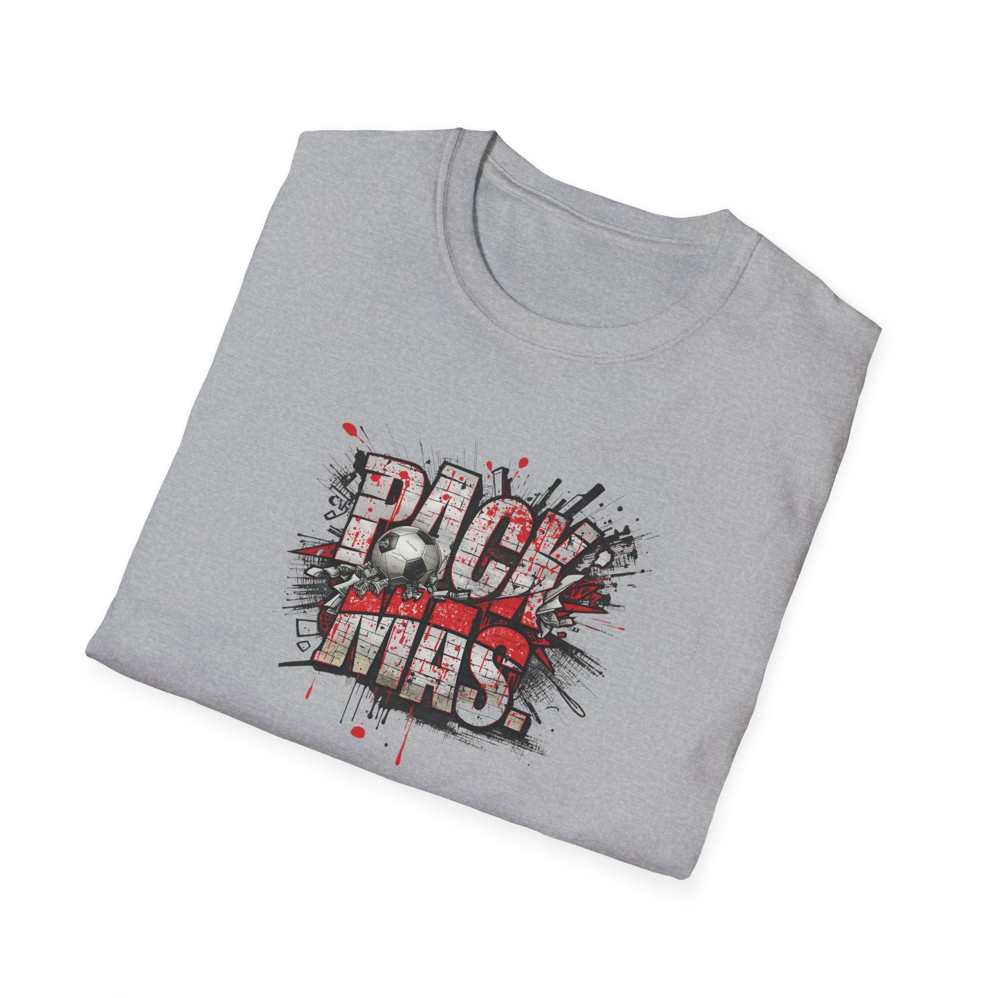 PACK MAS graphic T-Shirt | grunge splatter typography