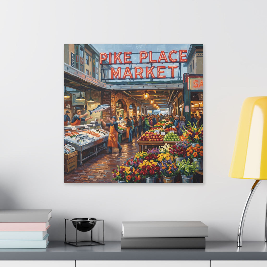 Pike Place Market Canvas Art