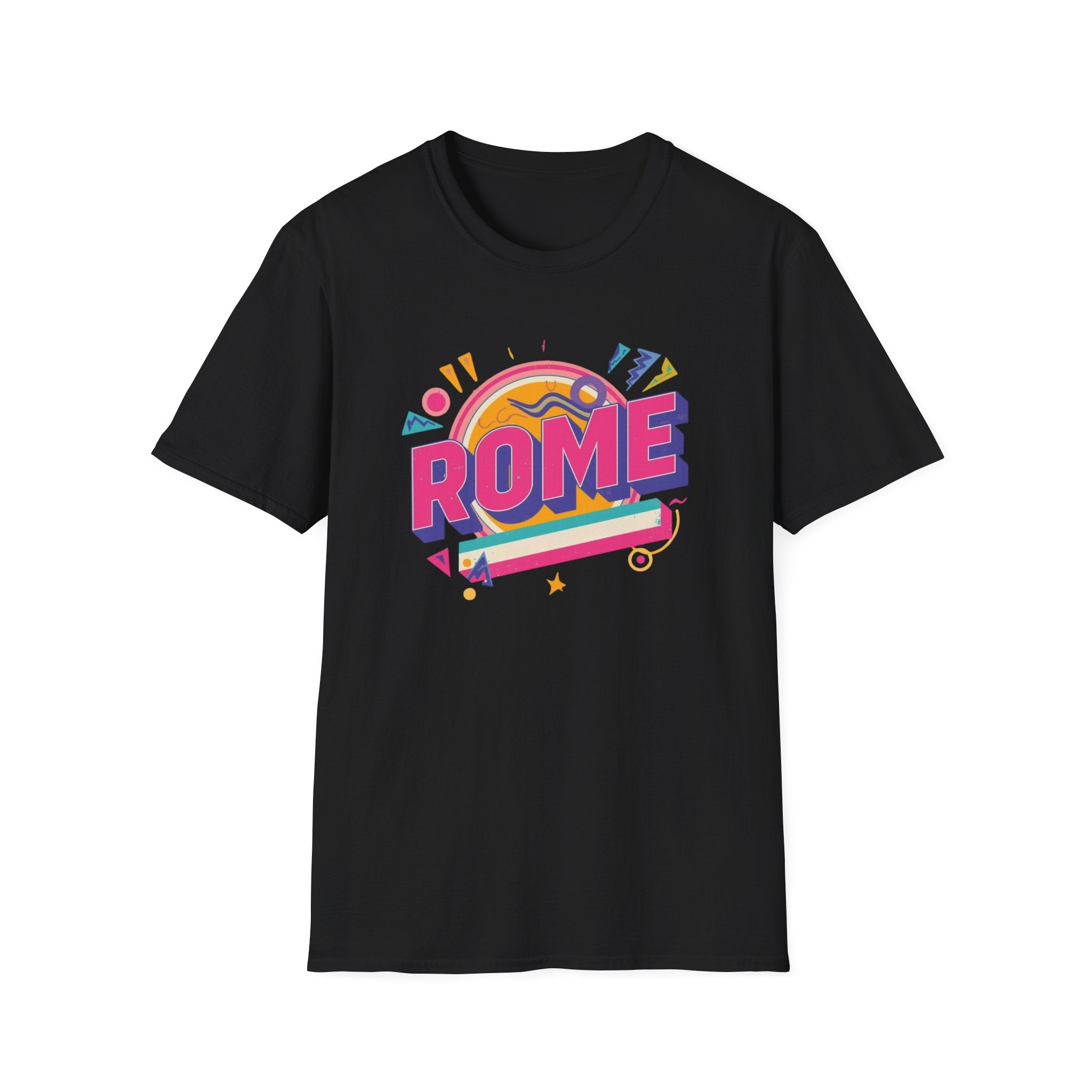 Rome Retro Graphic T-Shirt — Colorful Travel Tee
