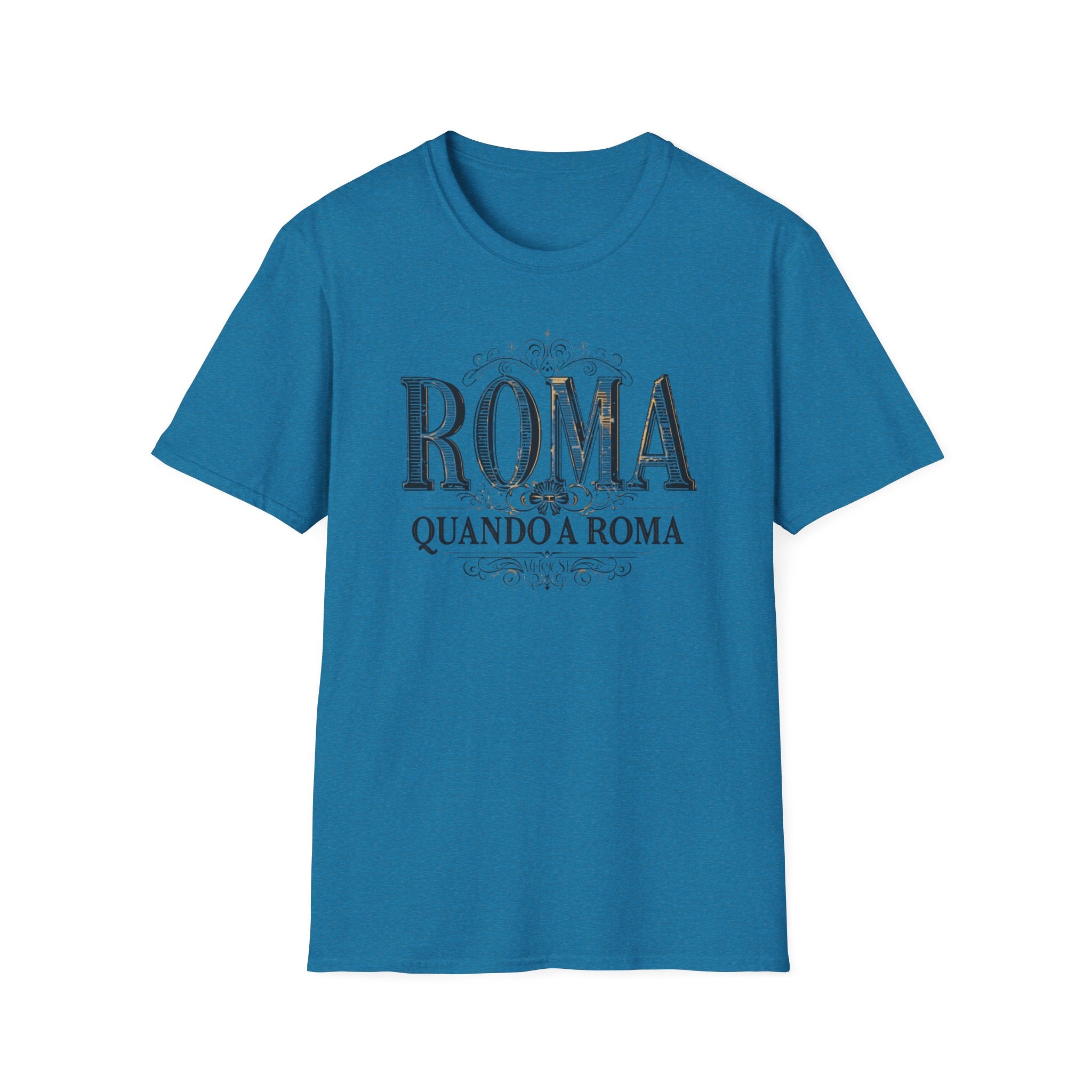Roma Quando a Roma T-Shirt | Vintage Roman Travel Typography