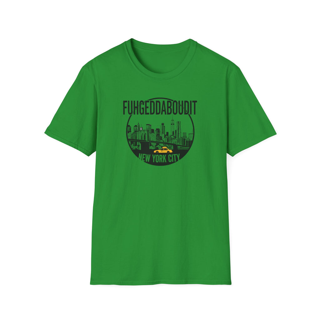 Fuhgeddaboudit New York City skyline T-Shirt | NYC skyline tee