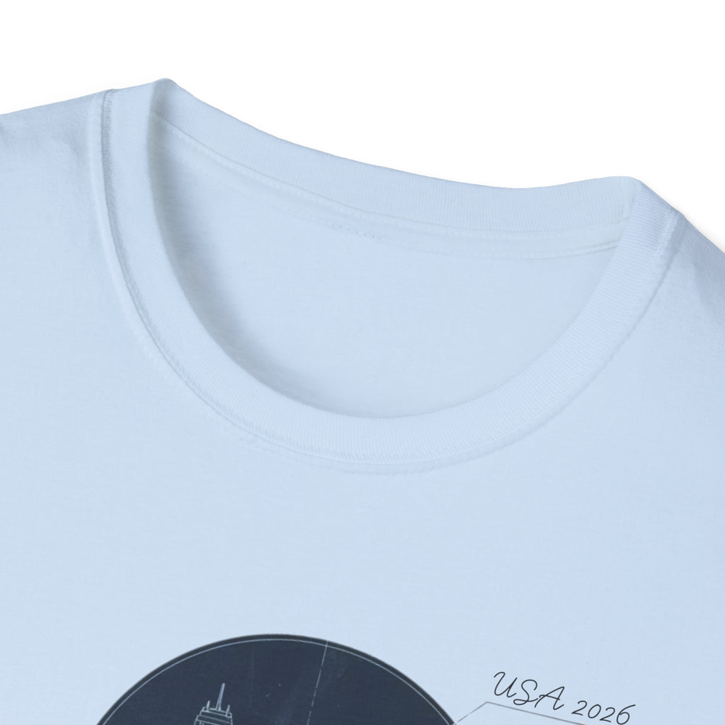 Soccer Globe T-Shirt — Vintage Stadium Soccer Ball Graphic Tee