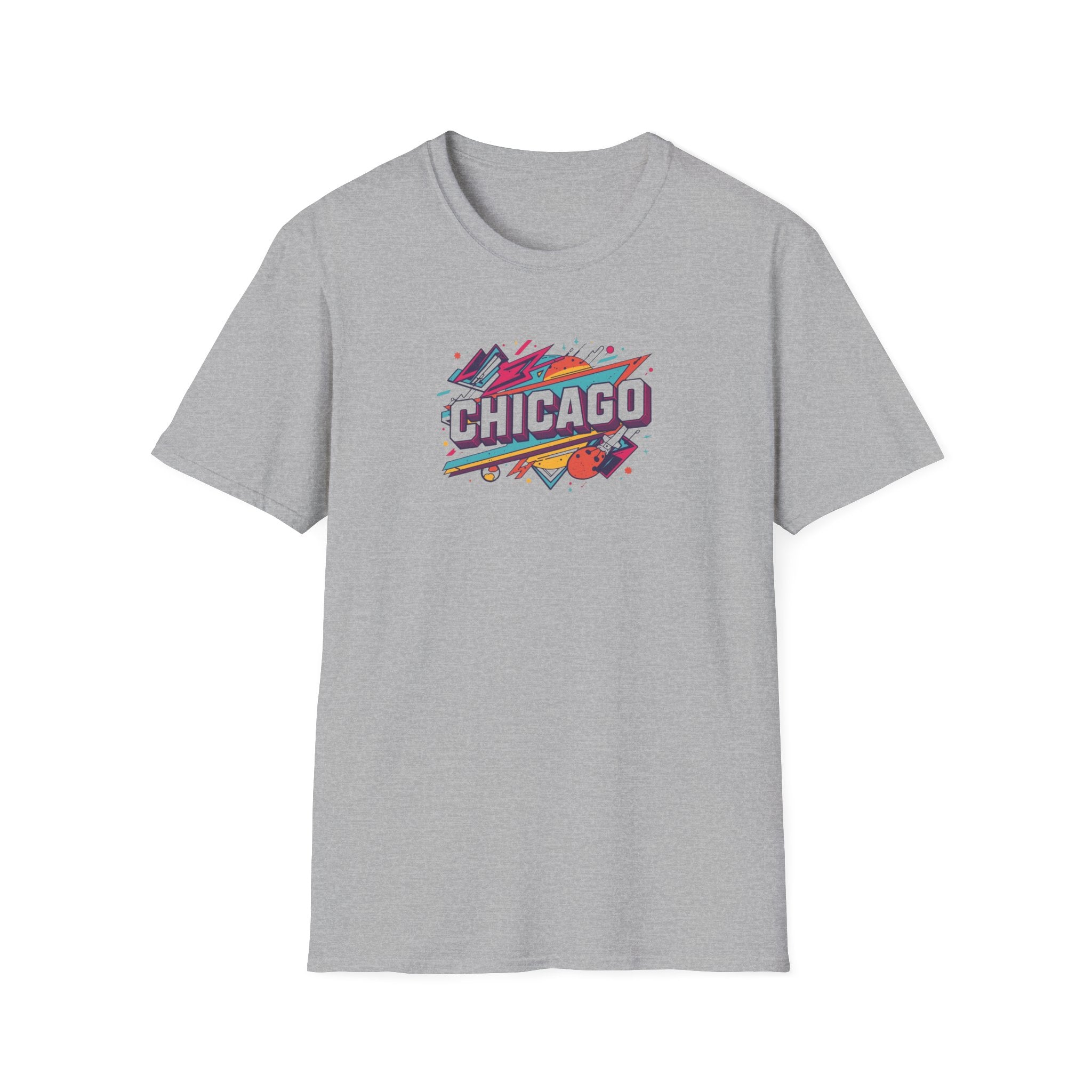 Chicago Retro Graphic T-Shirt | City Pride, Colorful Urban Badge