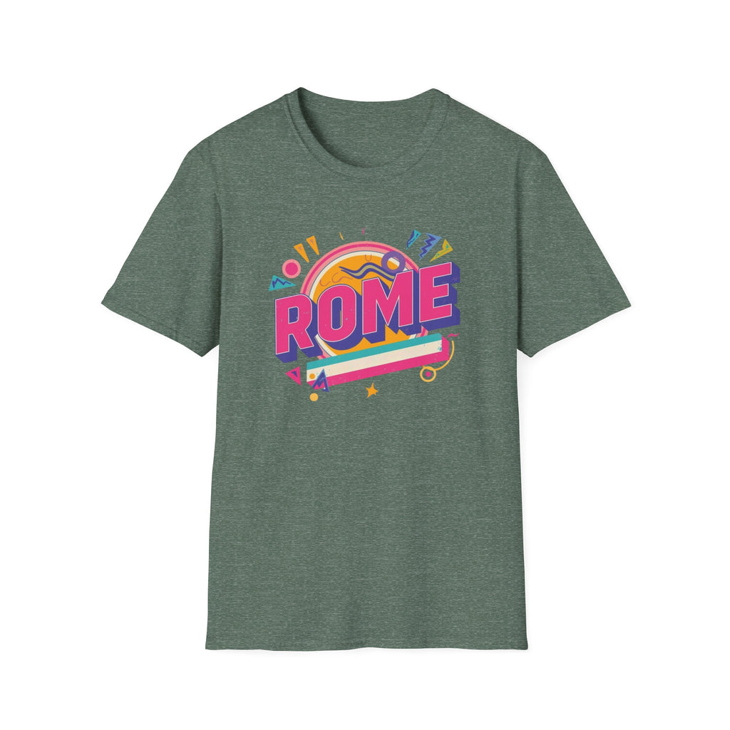 Rome Retro Graphic T-Shirt — Colorful Travel Tee