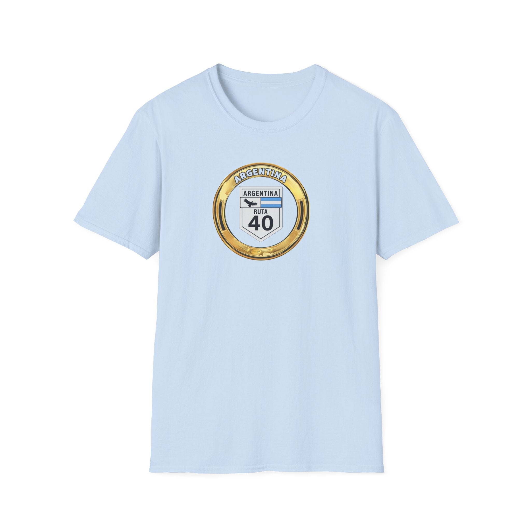 Argentina Route 40 T‑Shirt 3 Stars World Cup 2026— Vintage Ruta 40 Road Sign Tee