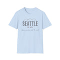 Seattle Mountains T-Shirt — "Where mountains meet the mind" Vintage City Tee
