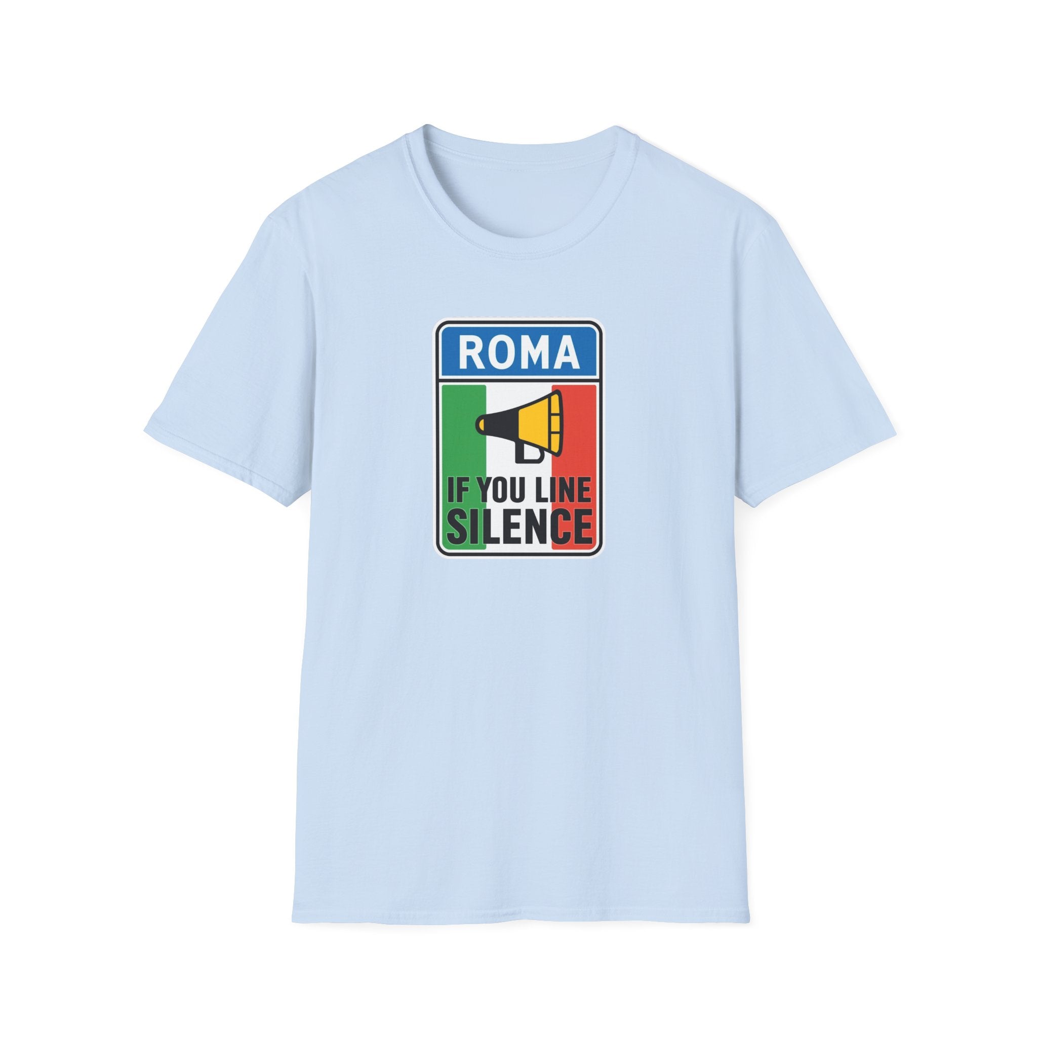 Roma Italian "Honk if you like silence" Unisex Softstyle T-Shirt