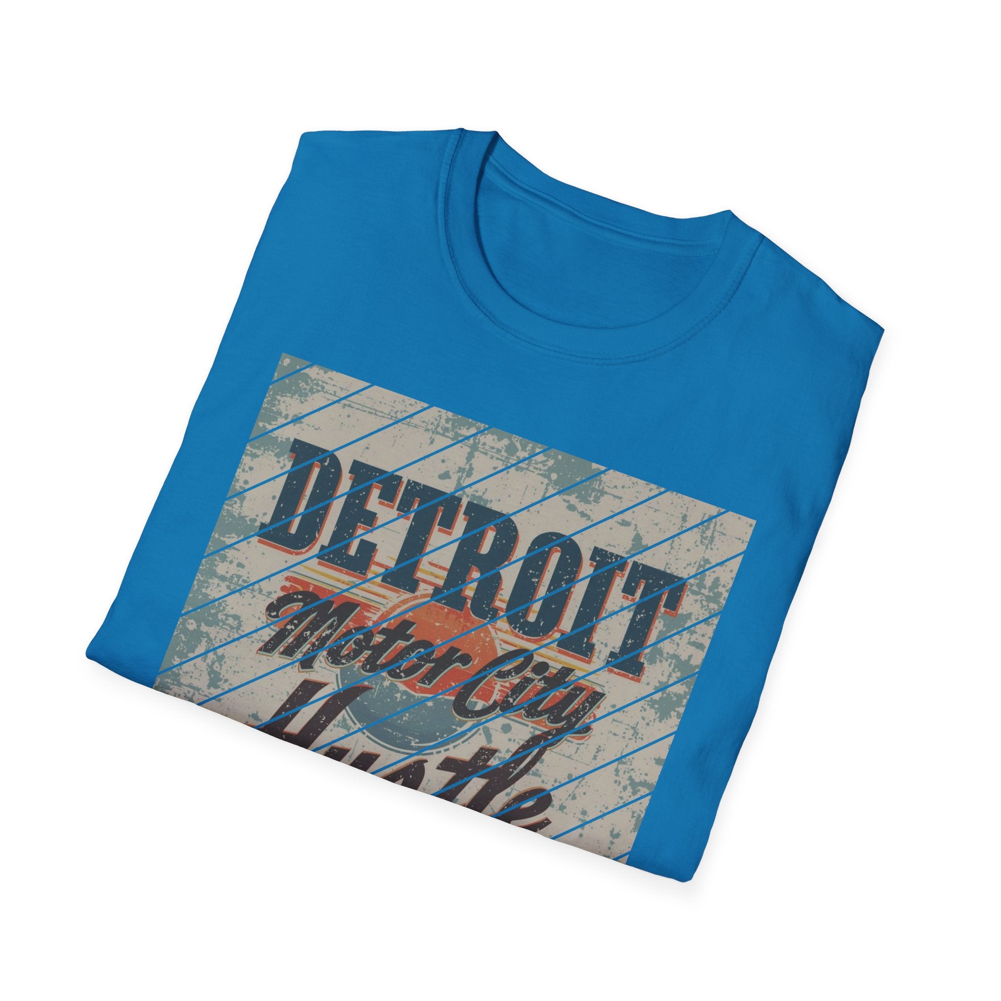 Detroit Hustle T-Shirt — Vintage Distressed Motor City Tee