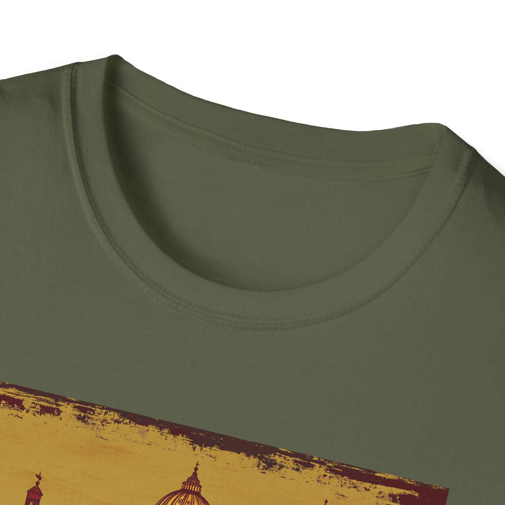 Rome skyline vintage postcard T-Shirt | Roman landmarks travel tee