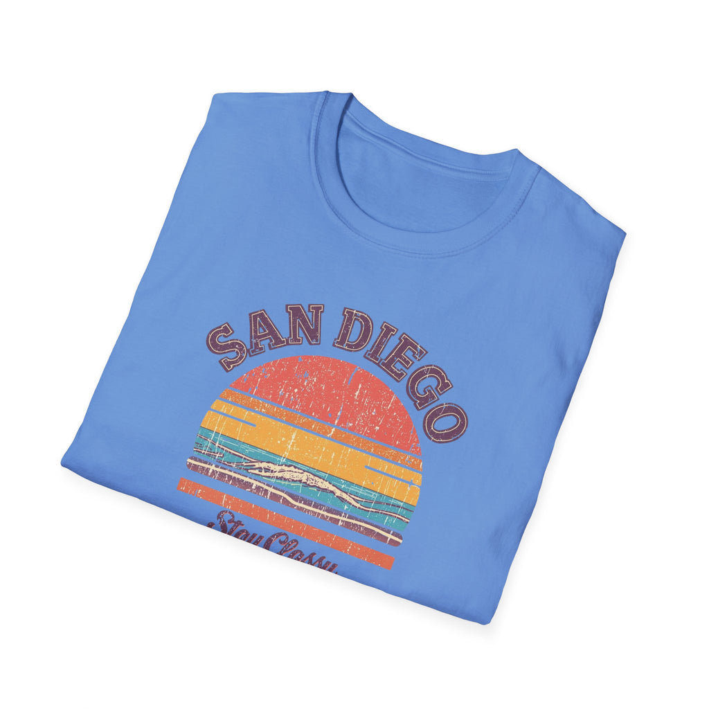 San Diego Retro Sunset T-Shirt — Stay Classy Vintage Beach Tee
