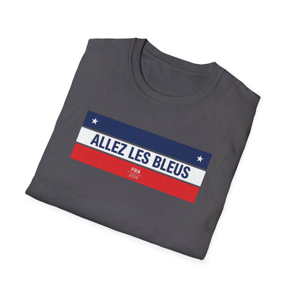 T-Shirt — Allez Les Bleus French Flag Soccer Supporter Tee