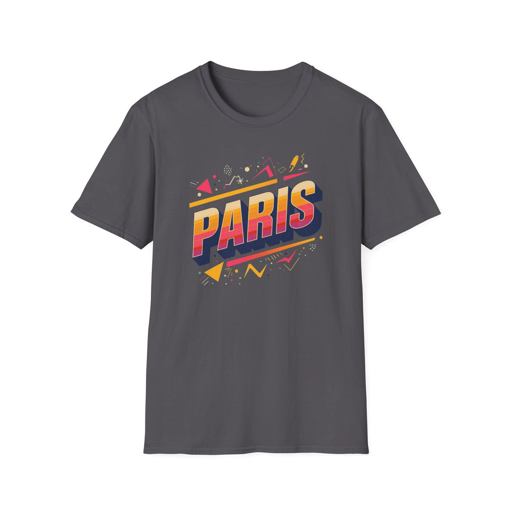 Paris Retro Graphic T-Shirt — Vintage 80s Style Travel Tee