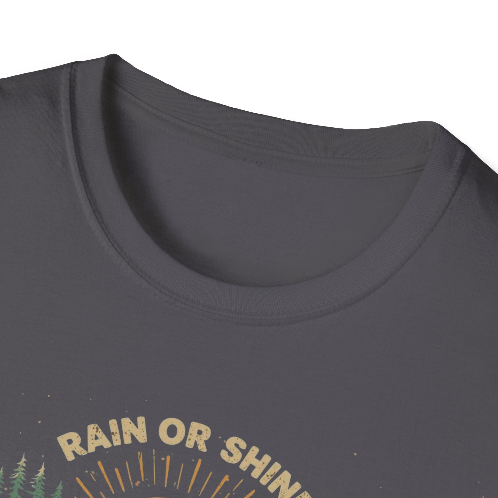 Seattle Vibes T-Shirt — "Rain or Shine" Retro Sunset Tee