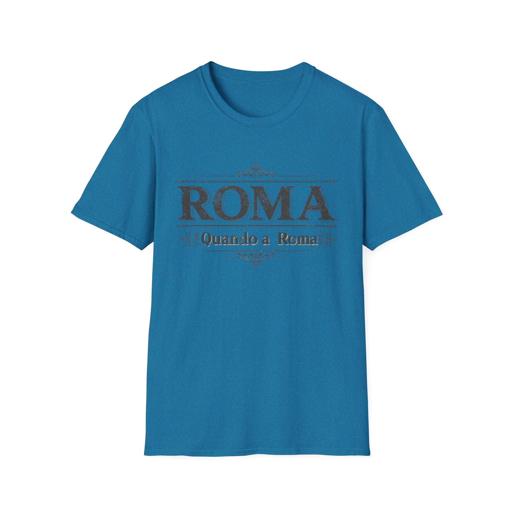 ROMA Vintage Typography T-Shirt | Quando a Roma travel souvenir