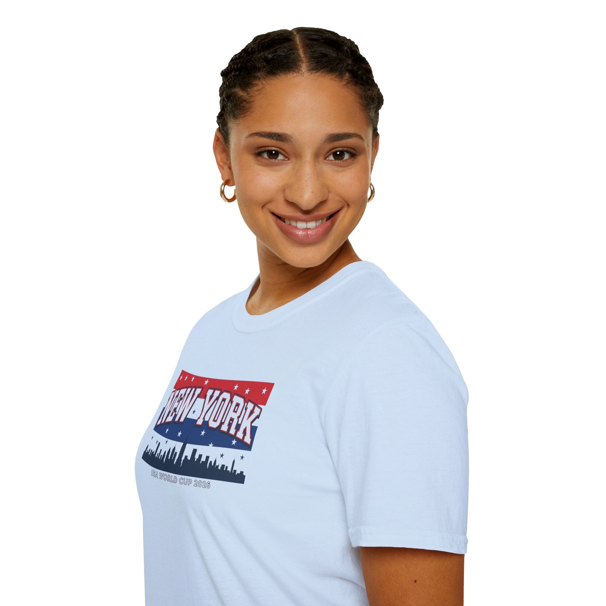 New York Skyline T-Shirt - Patriotic USA City Graphic Tee